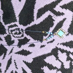 Rare Juicy Couture Turquoise Charm Necklace